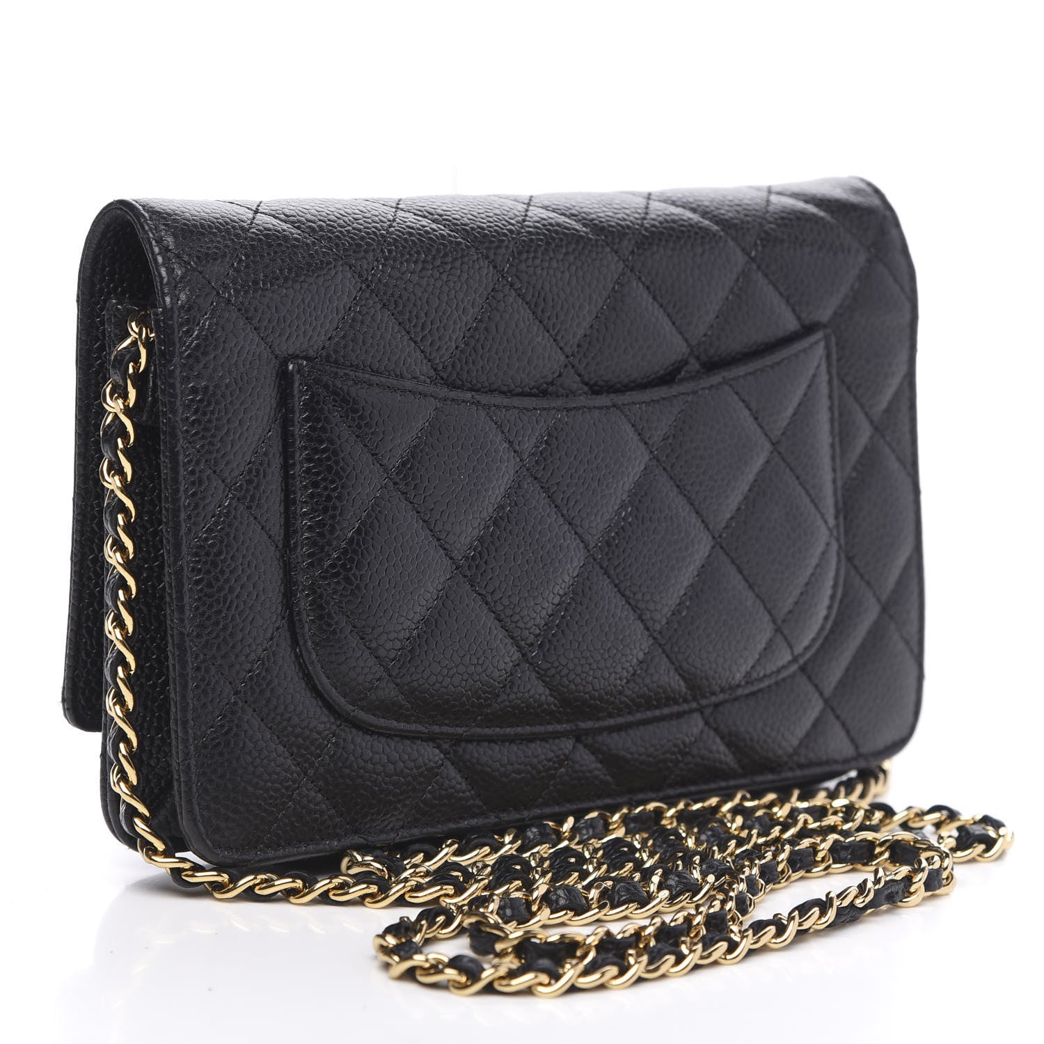 Chanel Caviar Quilted Wallet On Chain WOC Black 3 of 12