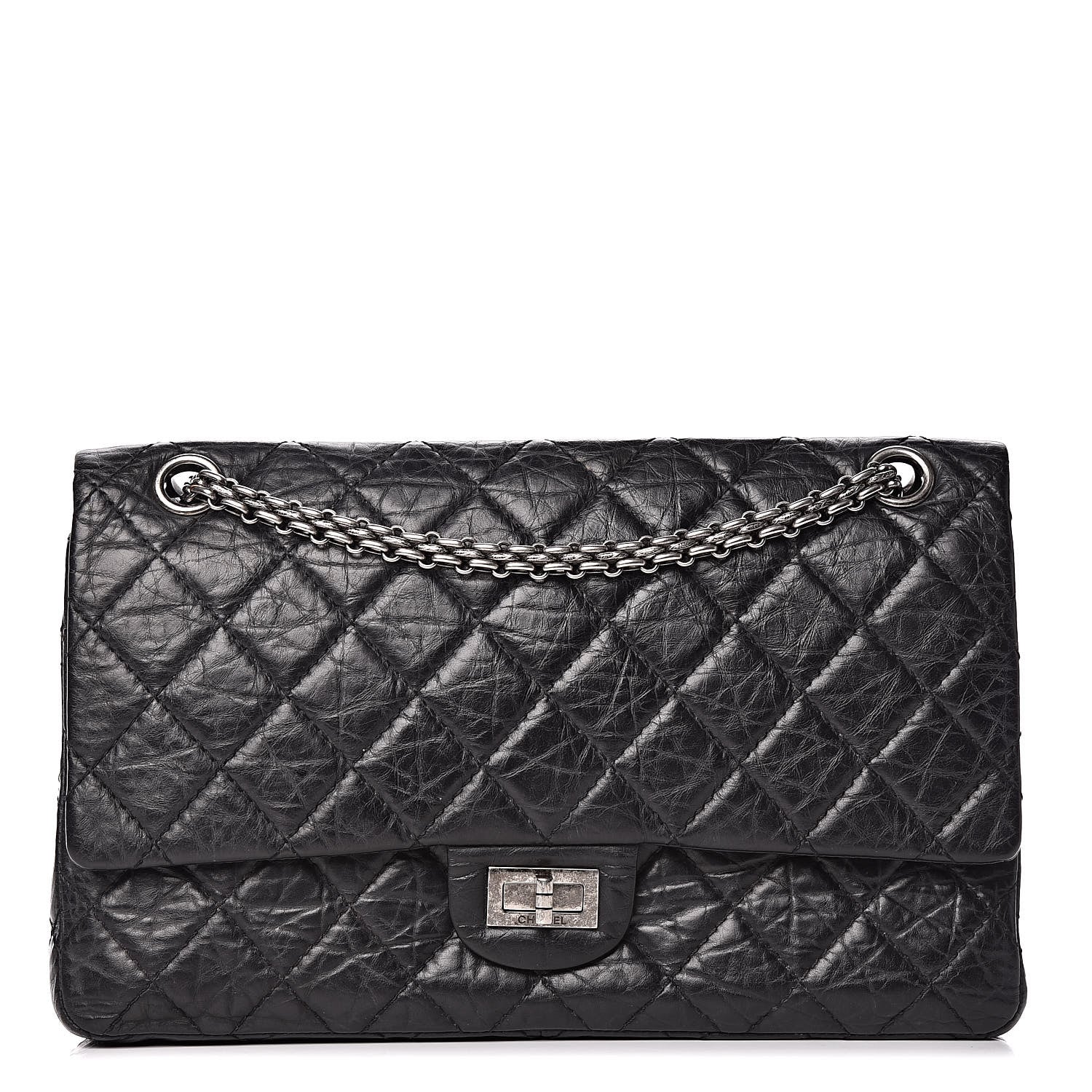 Chanel Aged Calfskin Quilted 2.55 Reissue 226 Flap Black 1 of 15