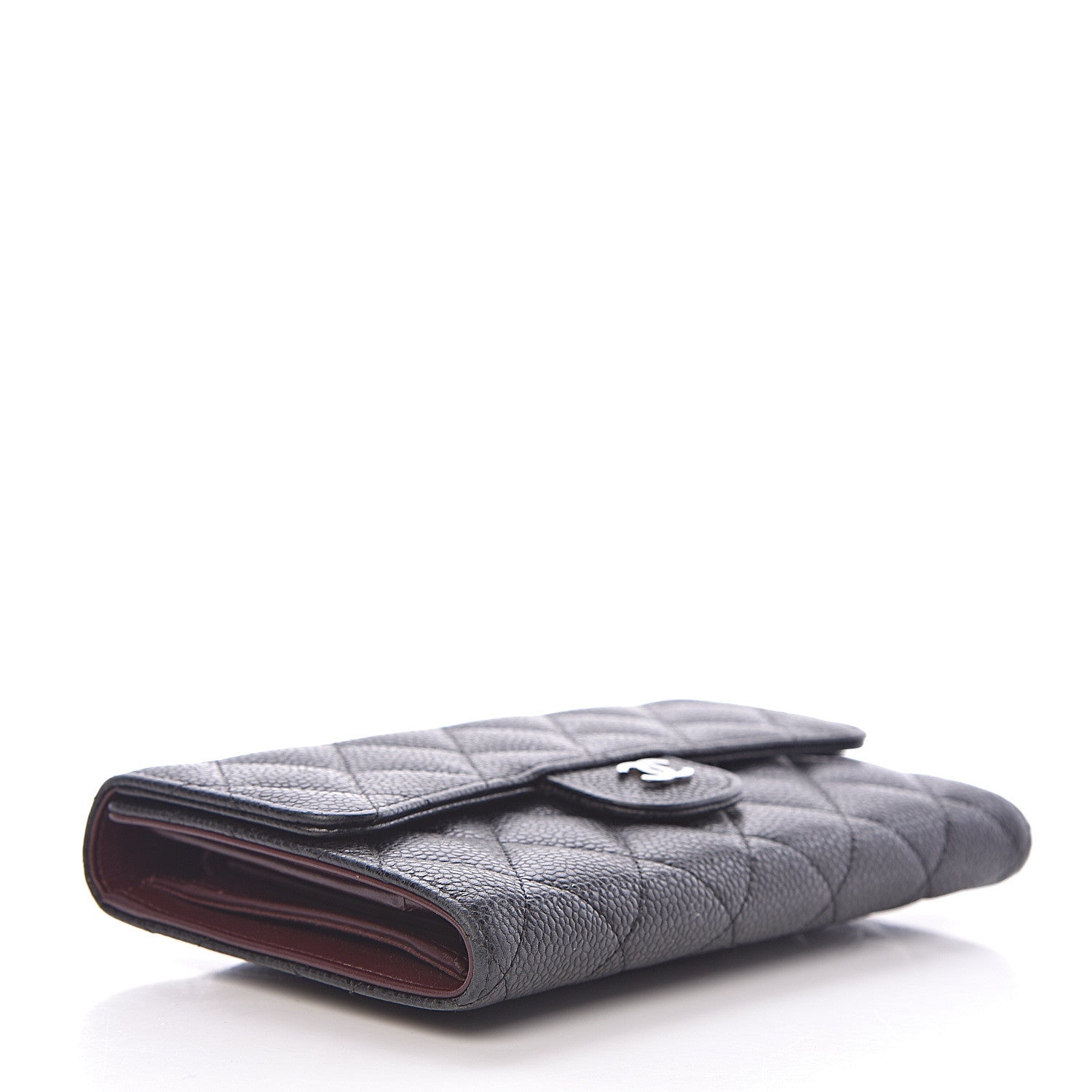 Chanel Caviar Quilted Large Flap Wallet Black 4 of 10