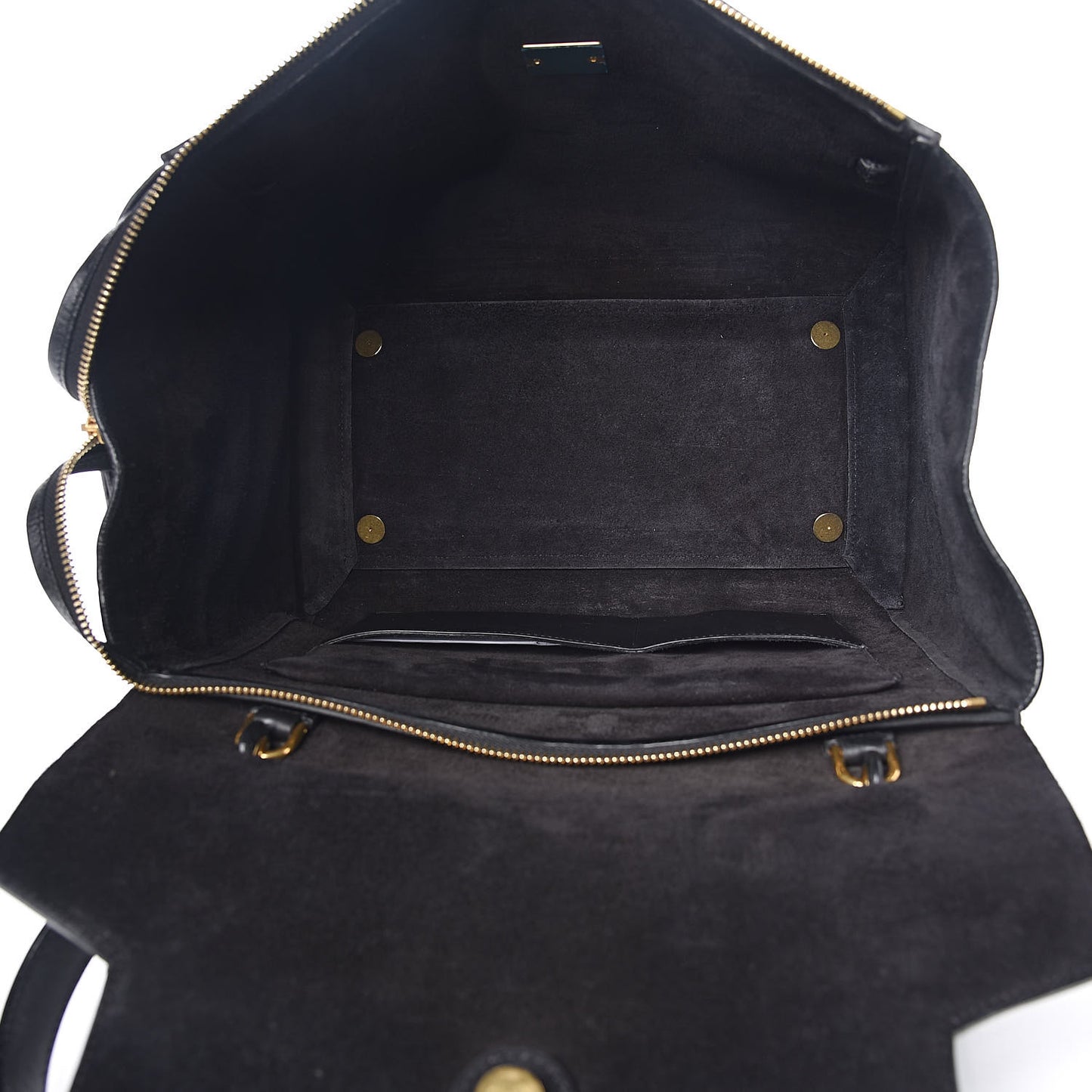 Calfskin Crocodile Embossed Small Belt Bag Black