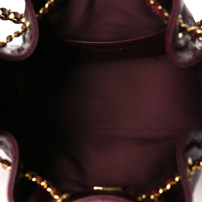 Chanel Grained Calfskin Quilted Mini Chanel 25 Handbag Dark Burgundy 5 of 11