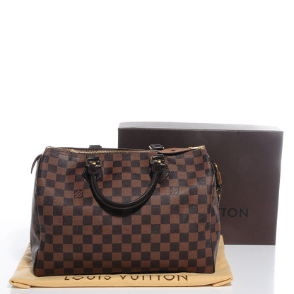 Louis Vuitton Damier Ebene Speedy 30 5 of 8
