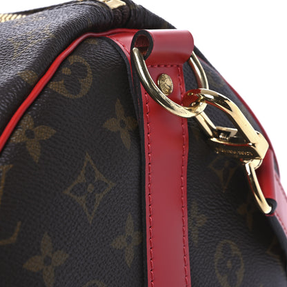 Louis Vuitton Calfskin Monogram Keepall Bandouliere 50 Coquelicot 10 of 13