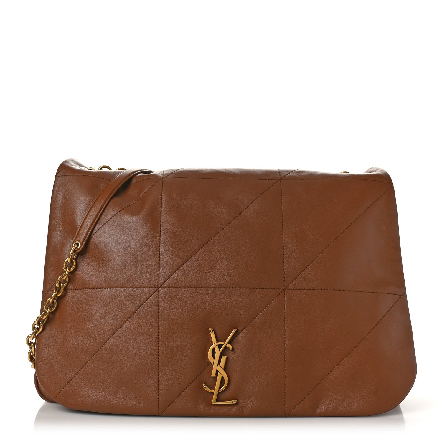 Saint Laurent Lambskin Matelasse Monogram Large Jamie 4.3 Light Fox 1 of 8