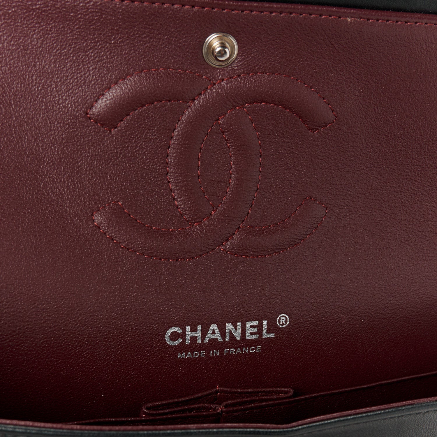 Chanel Lambskin Quilted Medium Double Flap Black 6 of 12