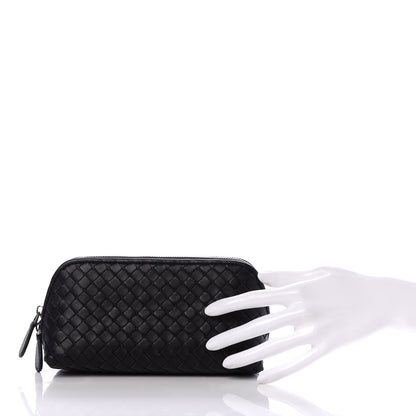 Bottega Veneta Nappa Intrecciato Cosmetic Case Black 2 of 6