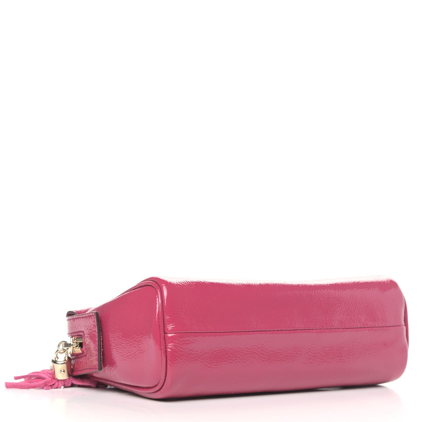 Soft Patent Soho Cosmetic Case Bright Bougainvillea