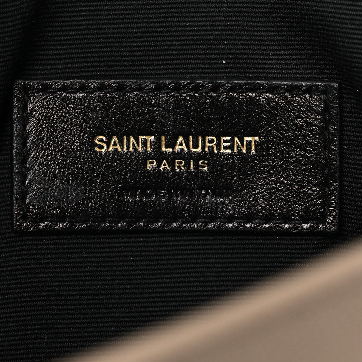 Saint Laurent Grain De Poudre Uptown Pouch Dark Beige 6 of 10