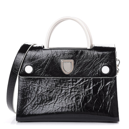Christian Dior Crinkled Calfskin Medium Diorever Flap Black 1 of 11