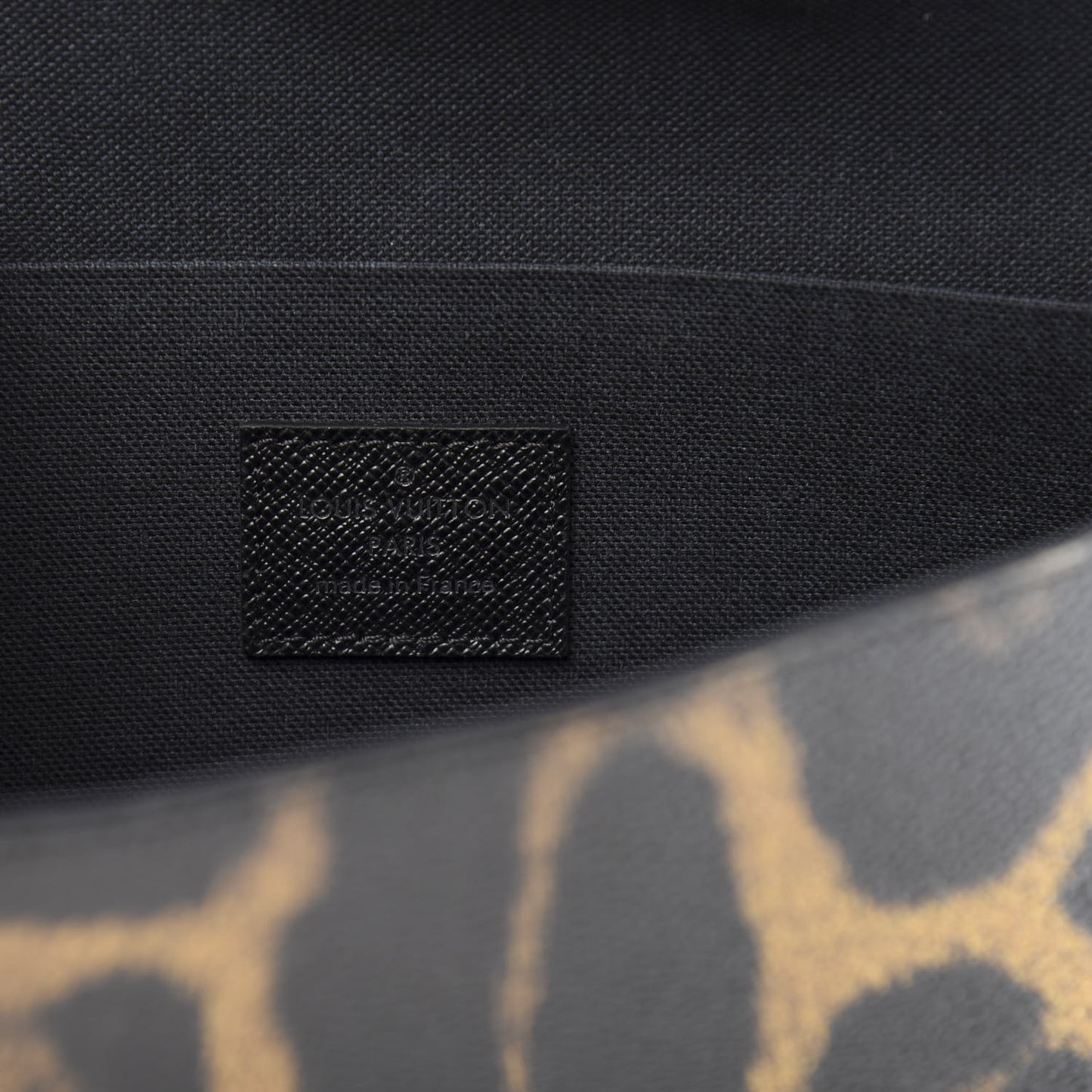 Monogram Animal Print Pochette Felicie Chain Wallet
