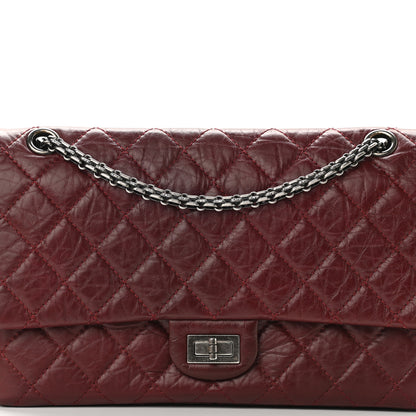 Chanel Aged Calfskin Quilted 2.55 Reissue 226 Flap Dark Burgundy 8 of 11