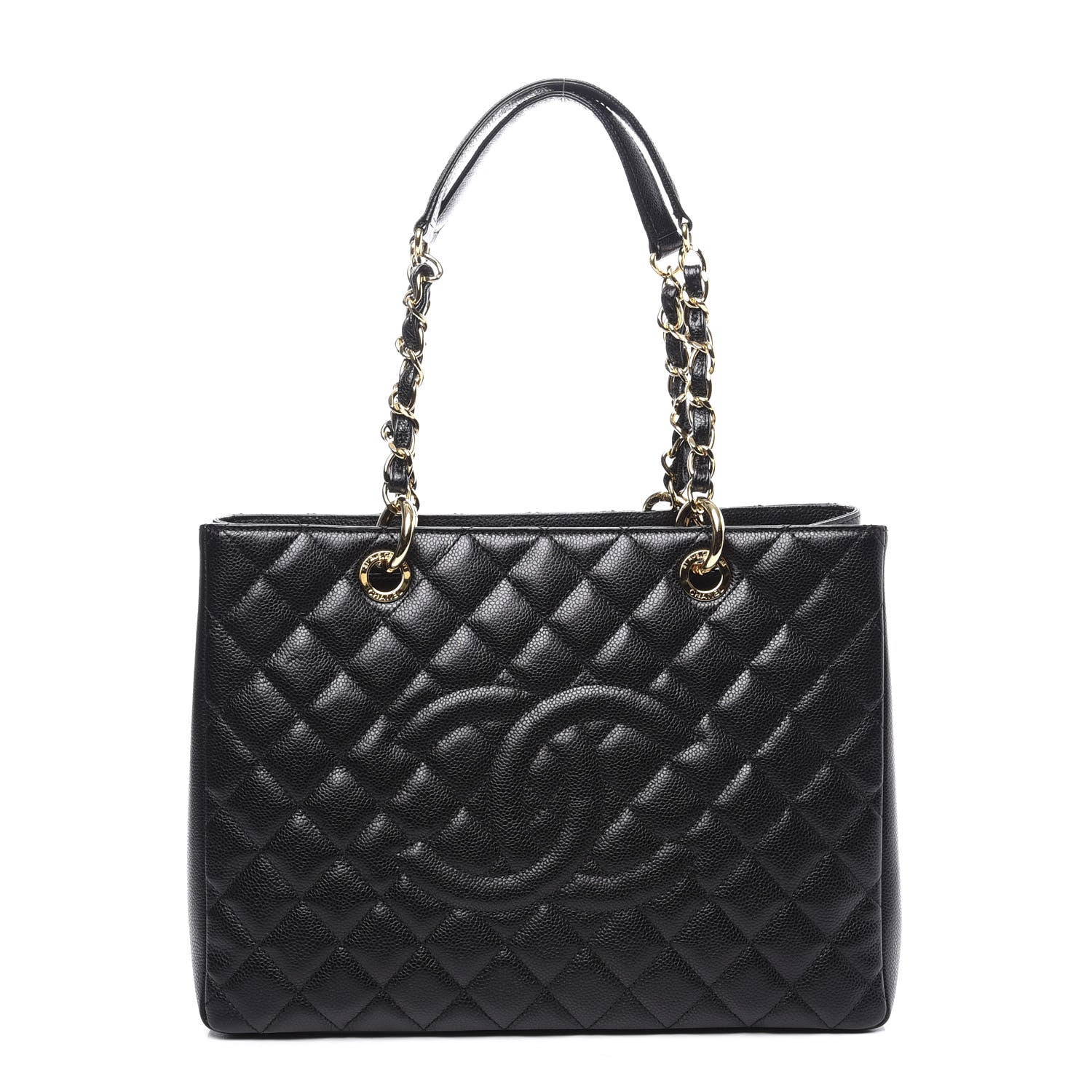 Chanel Caviar Quilted Grand Shopping Tote GST Black 1 of 10