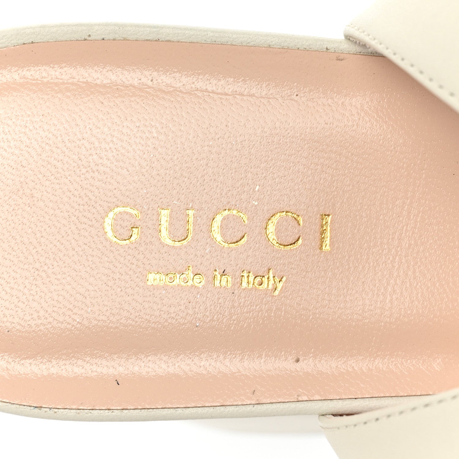 Gucci Calfskin GG Marmont Ankle Wrap 30/85mm Platform Sandals 39.5 Mystic White 7 of 10