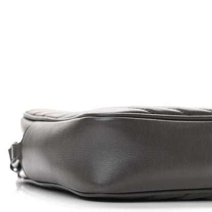Saint Laurent Calfskin Matelasse Monogram Lou Camera Bag Sea Pebble 8 of 13