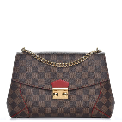Louis Vuitton Damier Ebene Caissa Clutch Cherry 1 of 8