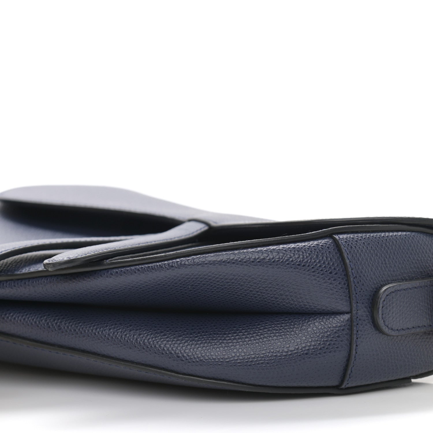 Christian Dior Grained Calfskin Saddle Bag Navy 9 of 9