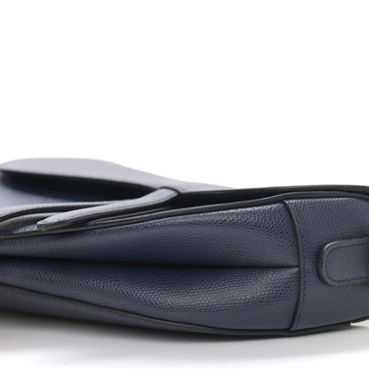 Christian Dior Grained Calfskin Saddle Bag Navy 9 of 9