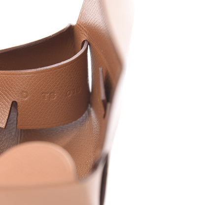 Hermes Grained Madame Calfskin Lipstick Case with Mirror Gold 7 of 8