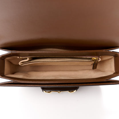 Gucci GG Supreme Monogram Horsebit 1955 Shoulder Bag Beige Brown Sugar 5 of 12