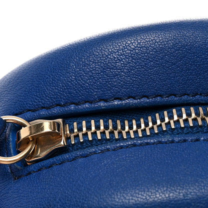 Chanel Goatskin Quilted Small Casual Trip Camera Case Blue 14 of 16