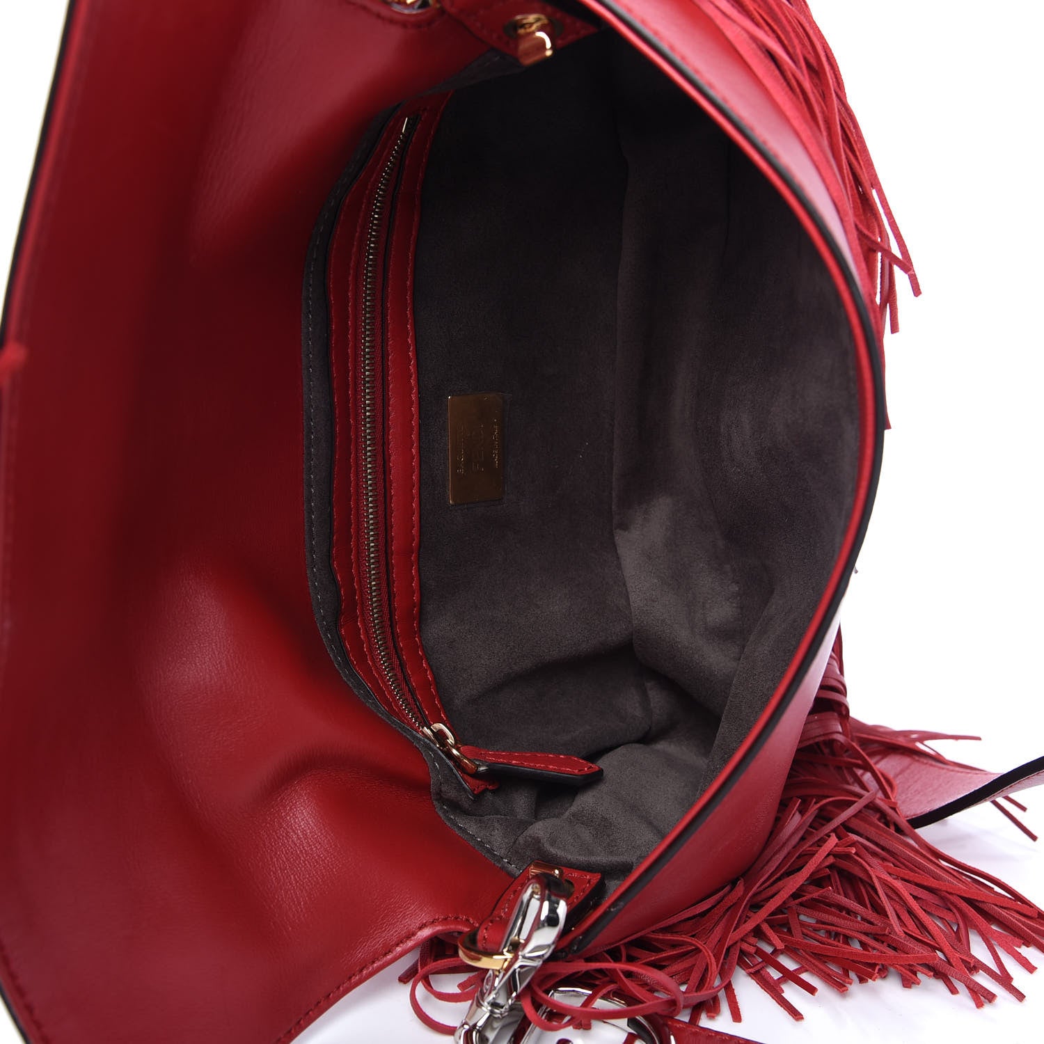 Fendi Nappa F is Fendi Fringe Baguette Fragola 5 of 11