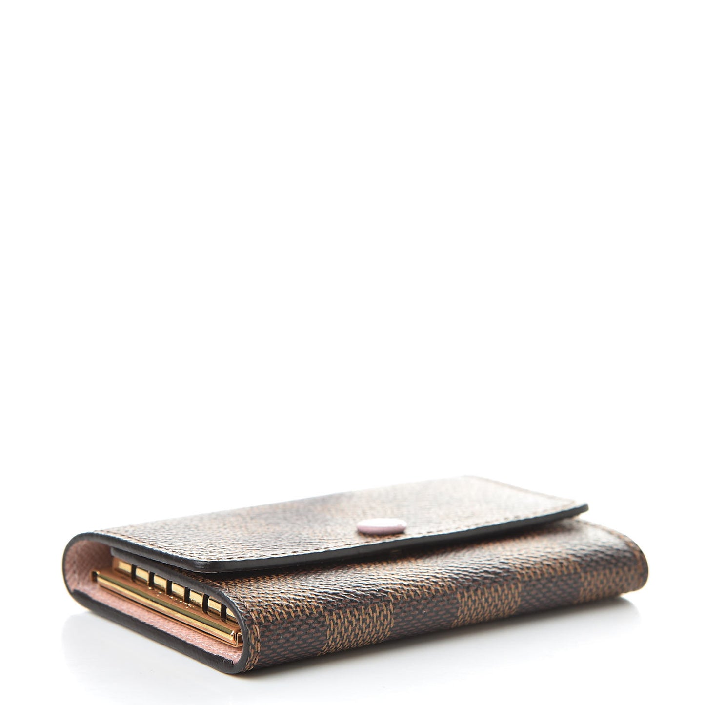 Damier Ebene Multicles 6 Key Holder Rose Ballerine