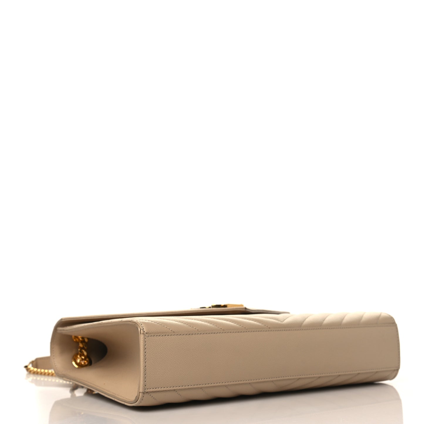 Grain De Poudre Matelasse Large Monogram Satchel Nude Powder