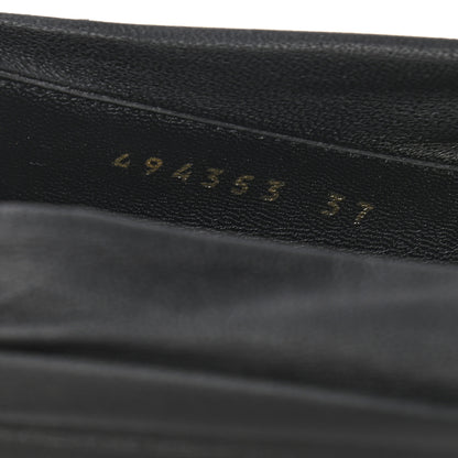 Balenciaga Jersey Crepe Drape Knife Pointed Pumps 37 Black 8 of 9