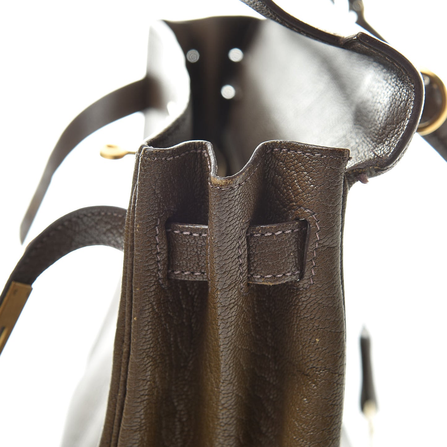 Chevre De Coromandel Kelly Retourne 32 Vert Bronze