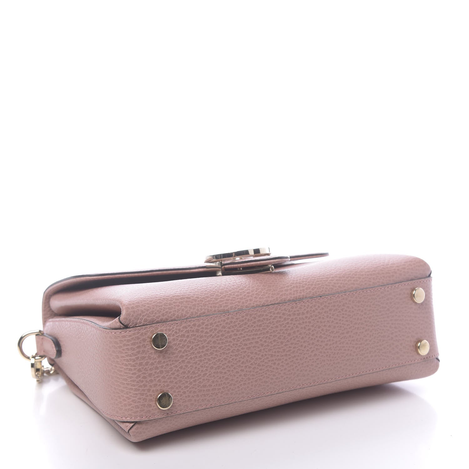 Gucci Dollar Calfskin Interlocking G Top Handle Shoulder Bag Soft Pink 4 of 10