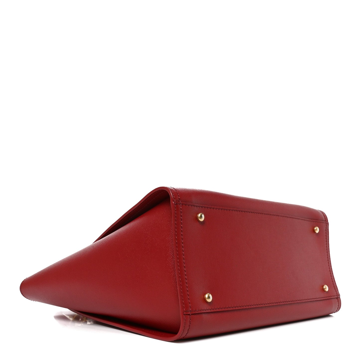 Caviar Small Studded Deauville Tote Red