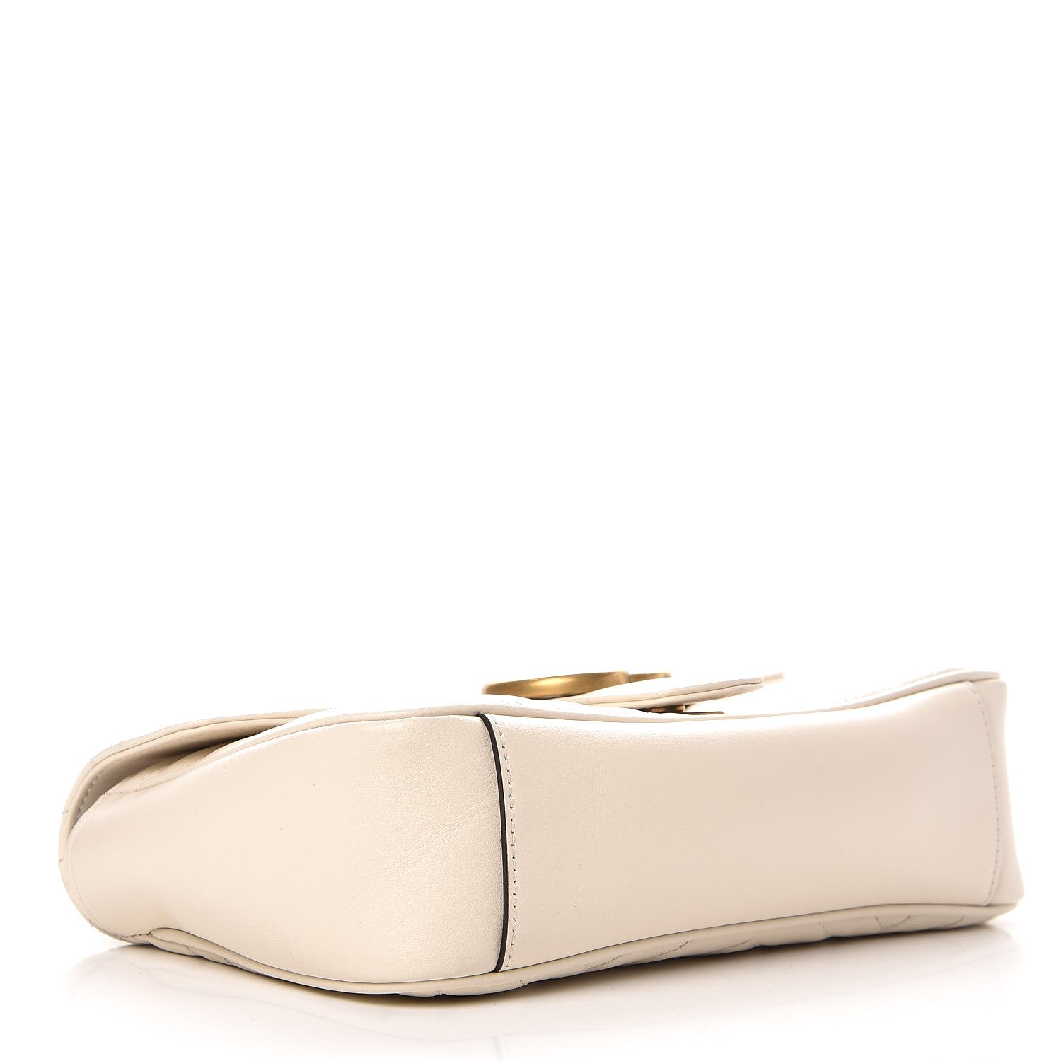 Gucci Calfskin Matelasse Small GG Marmont Shoulder Bag White 4 of 9