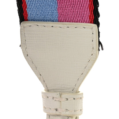 Off-White Saffiano Striped Mini Diag Binder Clip Bag White 12 of 12