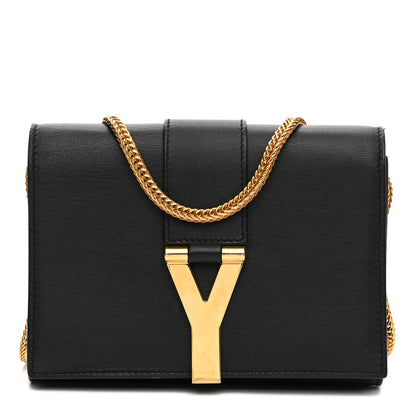 Saint Laurent Calfskin Classic Y Ligne Chain Wallet Black 1 of 13