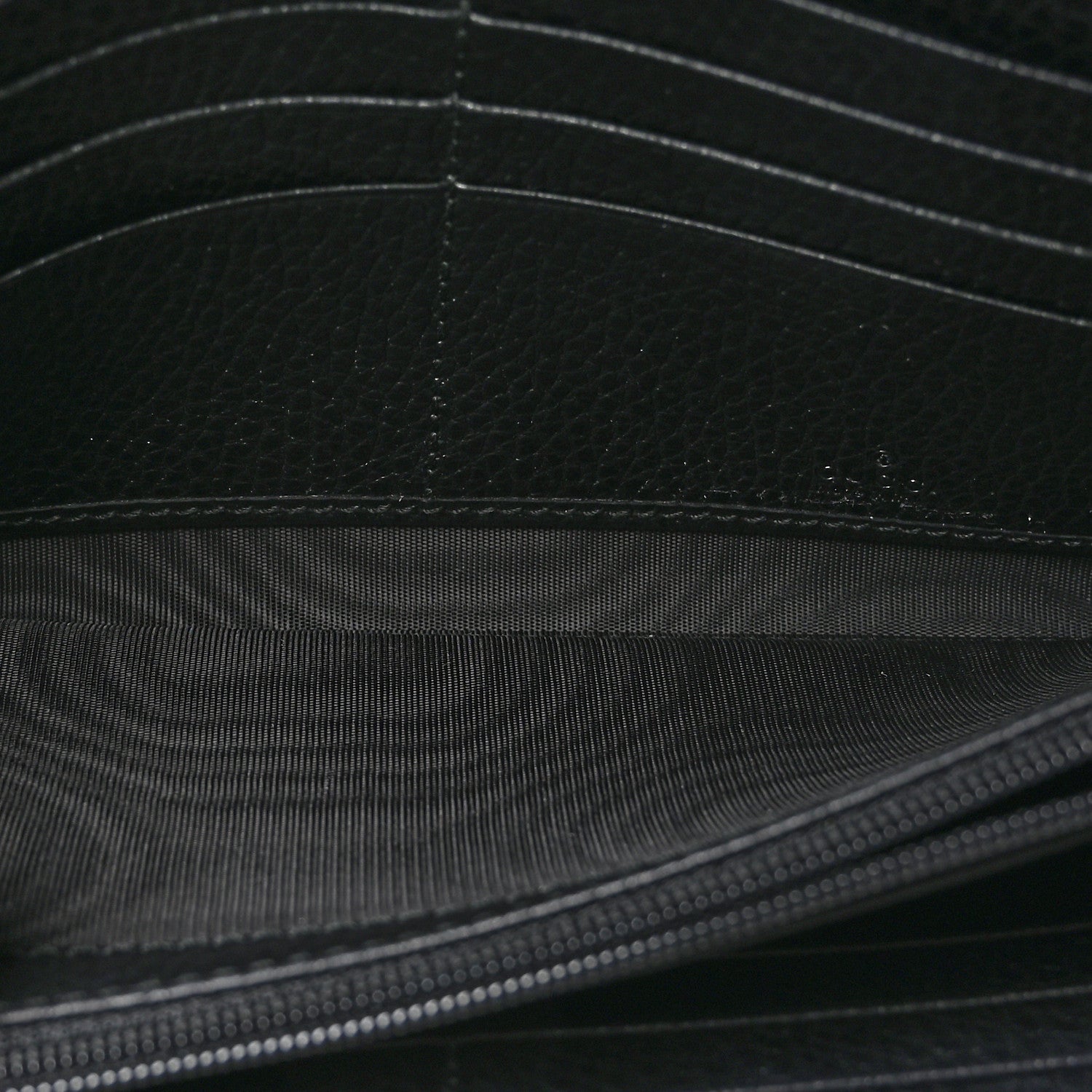Gucci Dollar Calfskin GG Marmont Continental Wallet Black 5 of 9