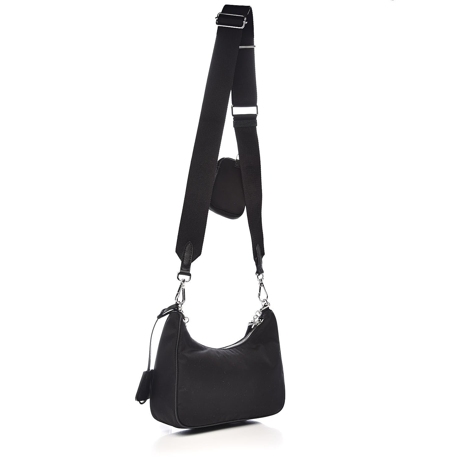 Prada Nylon Re-Edition 2005 Shoulder Bag Black 4 of 12