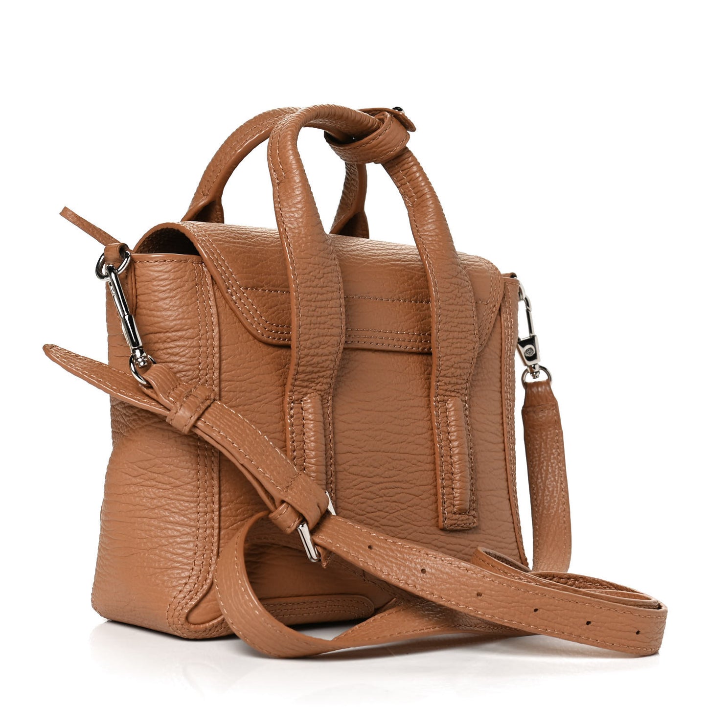 Textured Calfskin Mini Pashli Satchel Tan
