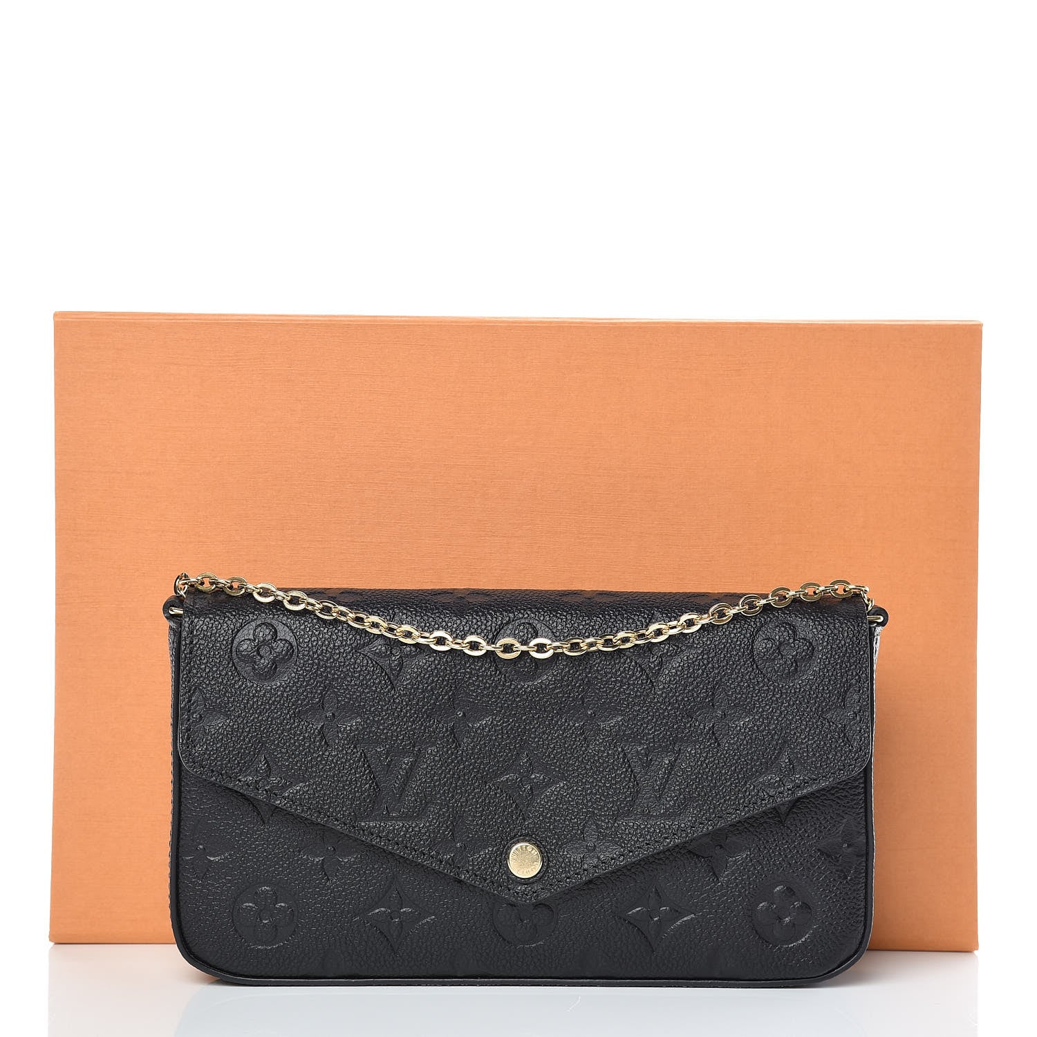 Louis Vuitton Empreinte Pochette Felicie Chain Wallet Black 12 of 12