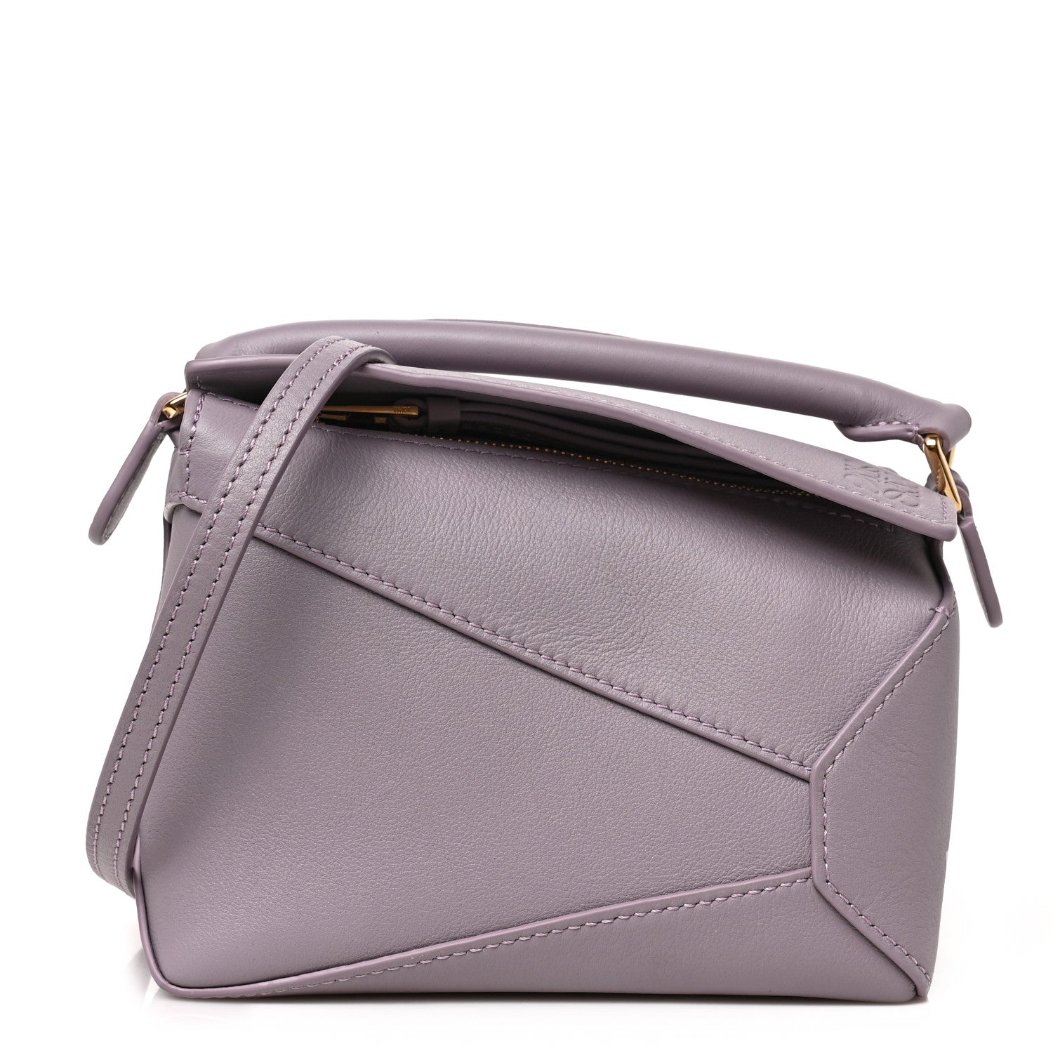 Loewe Calfskin Mini Puzzle Edge Bag Pale Aubergine Glaze 1 of 9