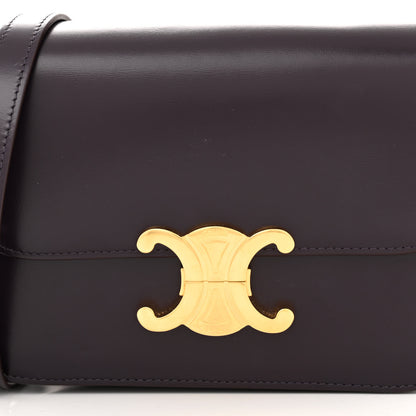Celine Shiny Calfskin Teen Triomphe Aubergine 8 of 13