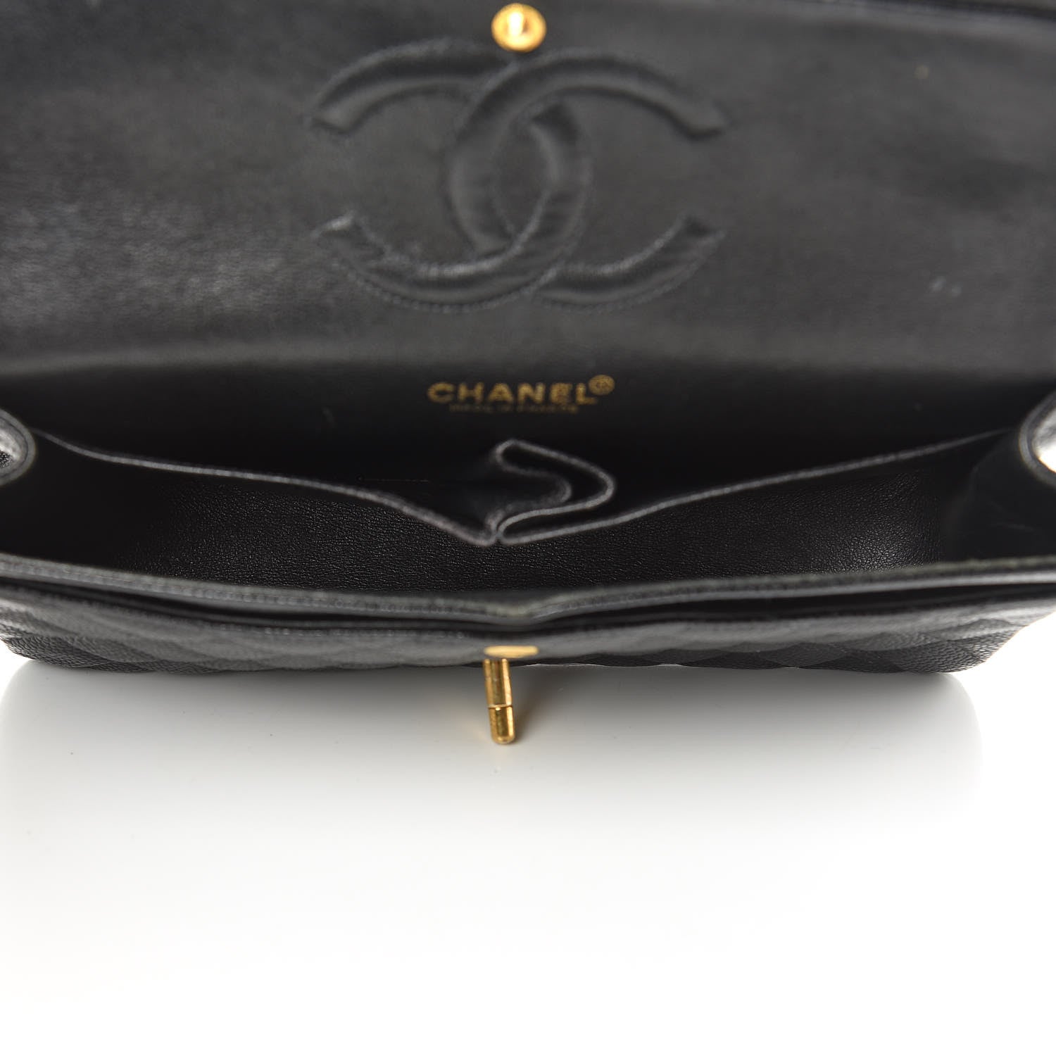 Chanel Caviar Quilted Medium Double Flap Black 5 of 15