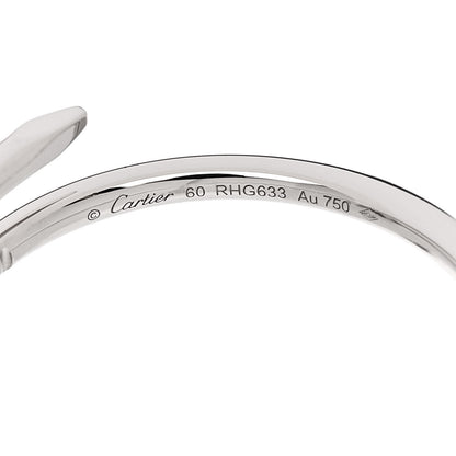 Cartier 18K White Gold Small Juste Un Clou Ring 60 9 5 of 6