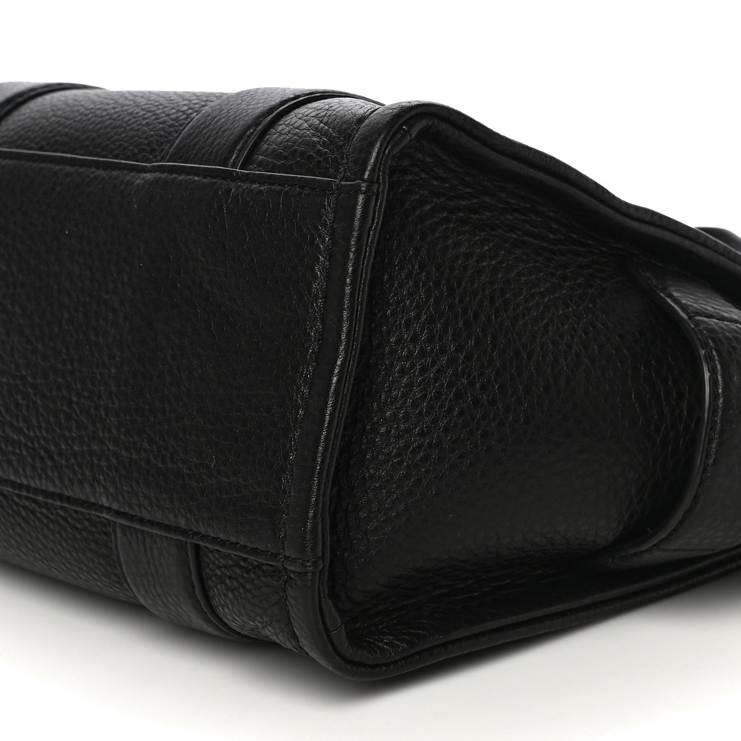 Grained Calfskin Small The Tote Bag Black