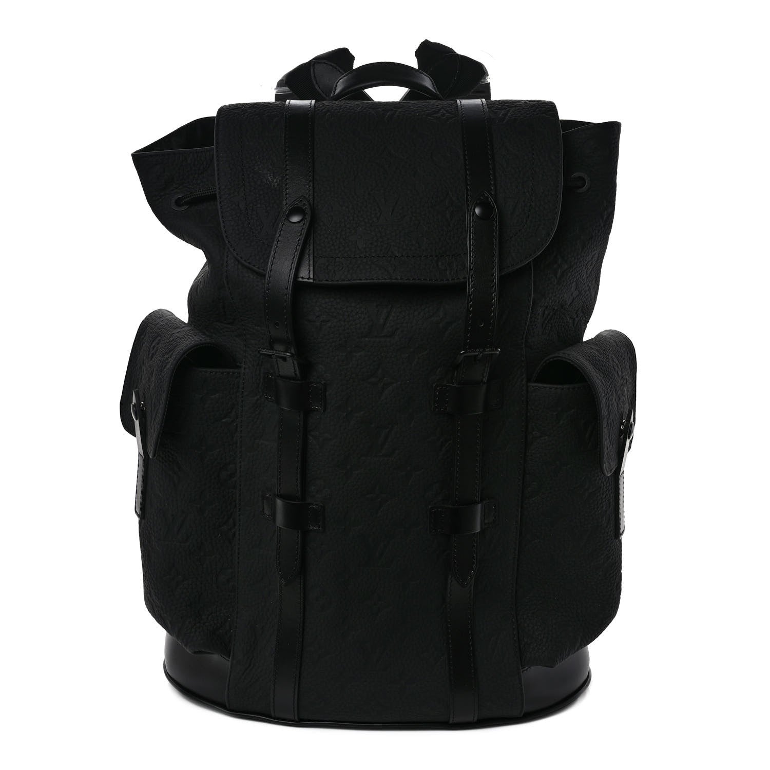 Louis Vuitton Taurillon Monogram Christopher MM Backpack Black 1 of 8