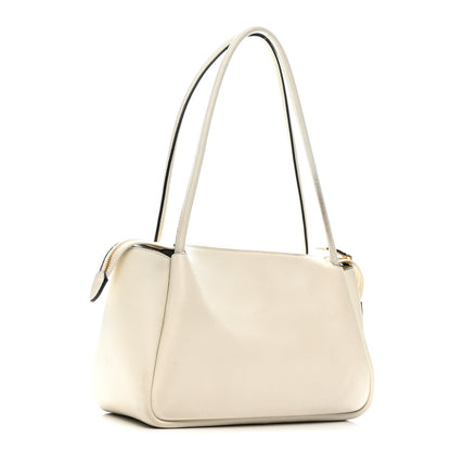 Prada Soft Calfskin Medium Darling Shoulder Bag White 3 of 11