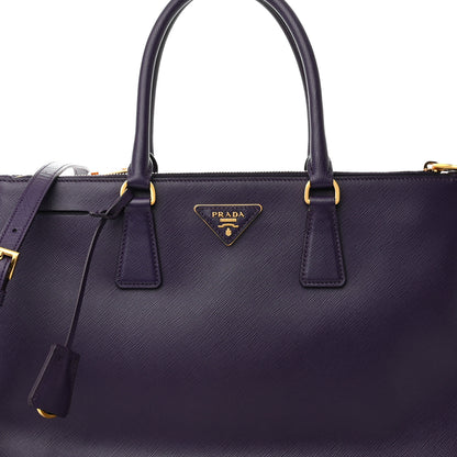 Prada Saffiano Medium Galleria Double Zip Tote Viola 7 of 9