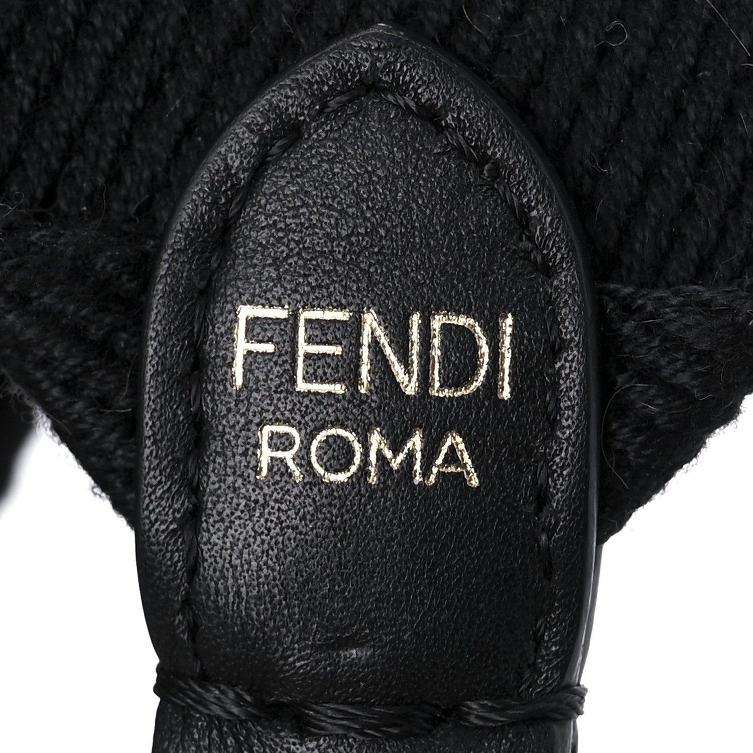 Fendi Vitello Seta Glazed Fabric FF 1974 Medium Peekaboo X-Lite Black Mogano Panna 8 of 11