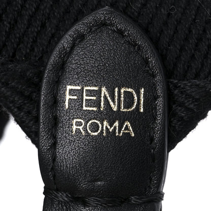 Fendi Vitello Seta Glazed Fabric FF 1974 Medium Peekaboo X-Lite Black Mogano Panna 8 of 11