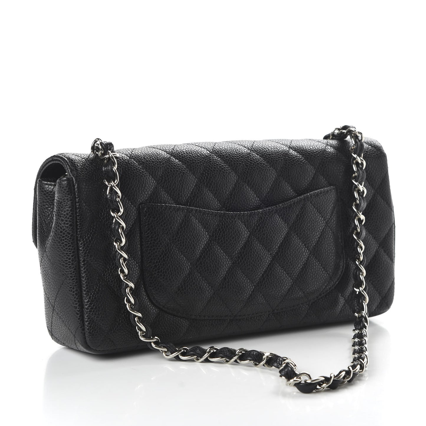 Caviar Quilted East West Flap Black