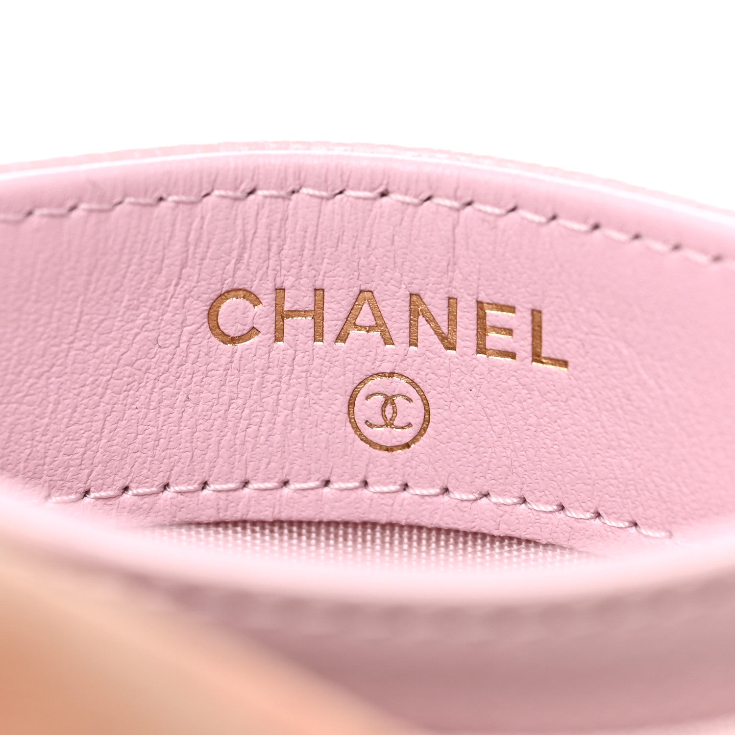 Chanel Caviar Pearl Quilted Coco Candy Card Holder Pink 6 of 10